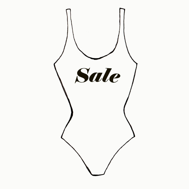 带有“肥胖”字样的女性泳衣线形图图片下载