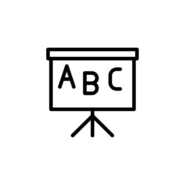 黑板上的图标。元素教育图标。细线图标图片下载