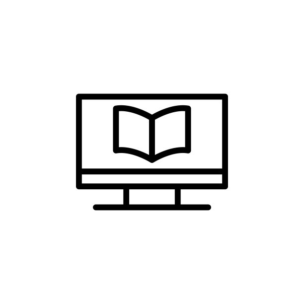 在线教育，书籍图标。元素教育图标。细线图标图片下载
