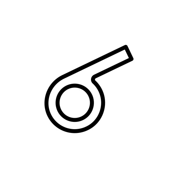 口哨，运动，工具图标。教育元素图标。细线图标图片下载