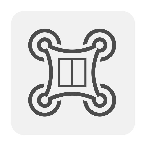 黑色无人机图标图片下载