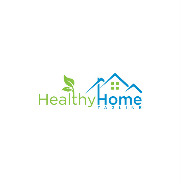 健康家园标志家叶标志自然家园图片下载