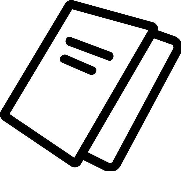 小册子图标孤立轮廓符号图片下载