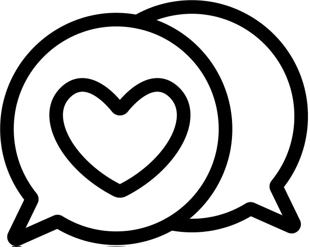 约会约会会见图标孤立轮廓图片下载