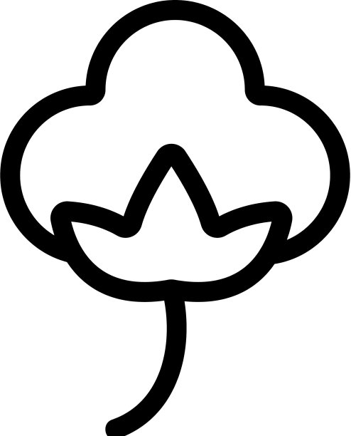 棉花图标孤立轮廓符号图片下载