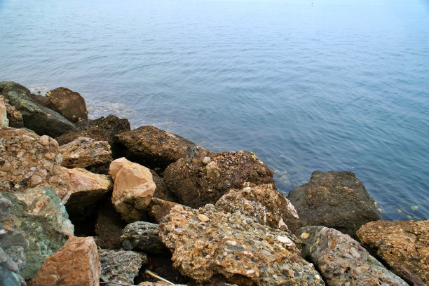 海洋和石材纹理背景图片下载