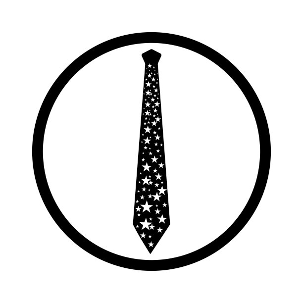 黑色领带围成一个圈图片下载