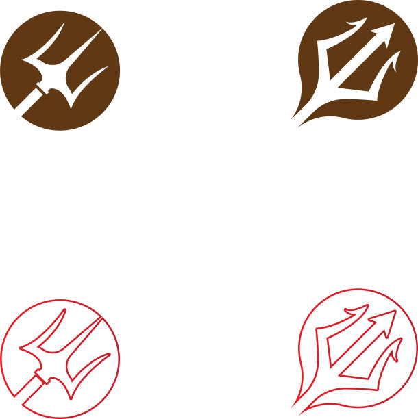 三叉戟标志模板图标图片下载