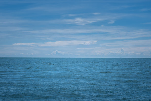 蓝色的大海和蓝色的天空图片下载