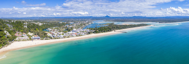 努萨角海滩的鸟瞰图图片下载