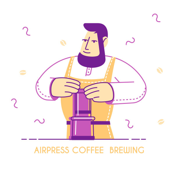 空气咖啡冲泡概念新鲜冲泡图片下载