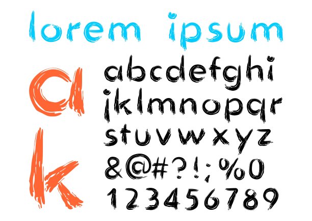 彩绘字母图片下载