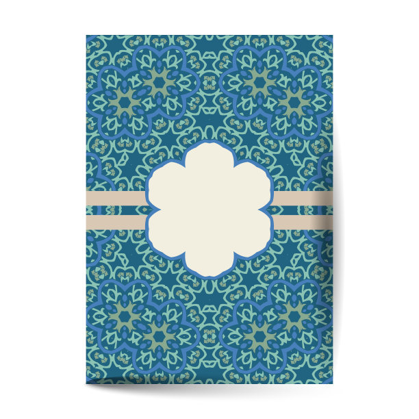 豪华豪华的封面设计与曼陀罗元素图片下载