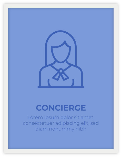 礼宾单图标海报设计图片下载