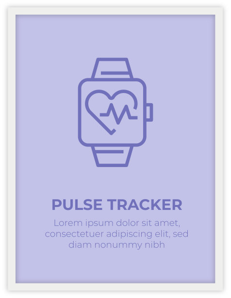 脉冲跟踪单图标海报设计图片下载