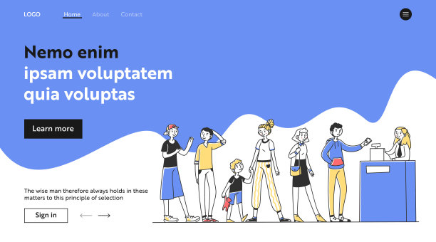 收银台前的一排人图片下载