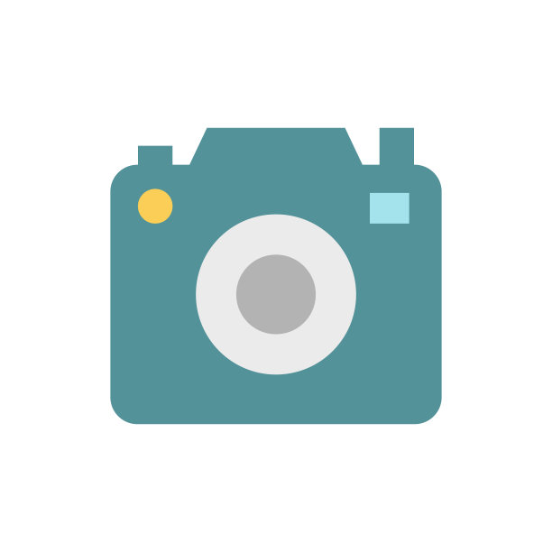 相机,科技图标。简单的颜色矢量元素露营图标的用户界面和用户体验，网站或移动应用程序图片下载