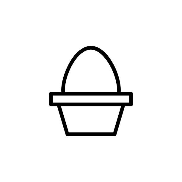 鸡蛋,农场图标。简单的线条，轮廓矢量元素的农业图标用户界面和用户体验，网站或移动应用程序图片下载