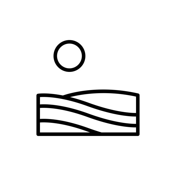 领域,太阳图标。简单的线条，轮廓矢量元素的农业图标用户界面和用户体验，网站或移动应用程序图片下载