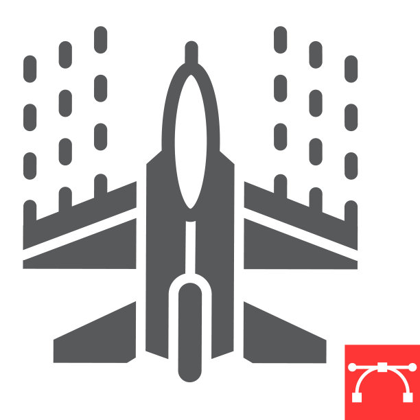 飞船射击字形图标，电子游戏和街机，街机游戏符号矢量图形，可编辑笔画立体图标，eps 10。图片下载