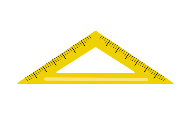 矢量插图设置正方形尺图片下载