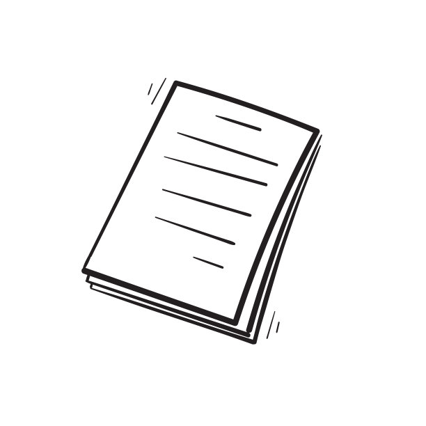 带有手绘风格矢量的涂鸦文件纸图片下载