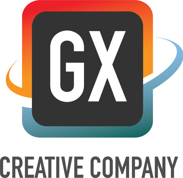 首字母gx swoosh创意设计标志图片下载