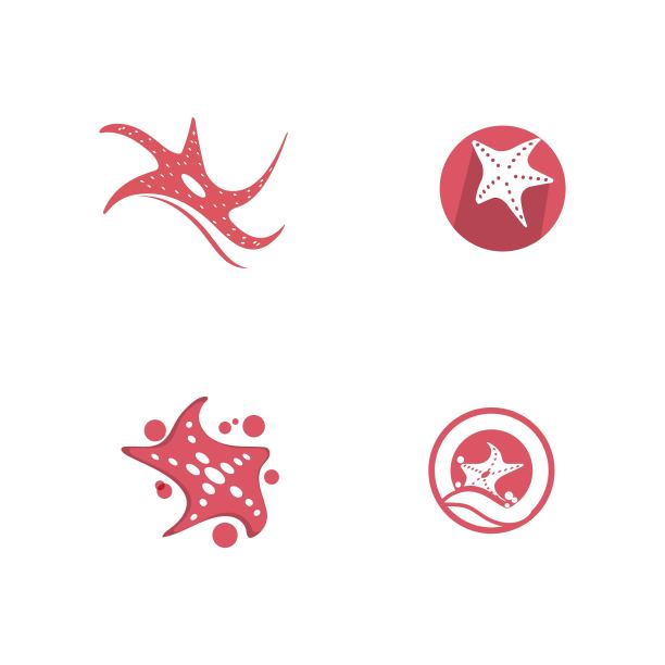 海星矢量图标设计图片下载