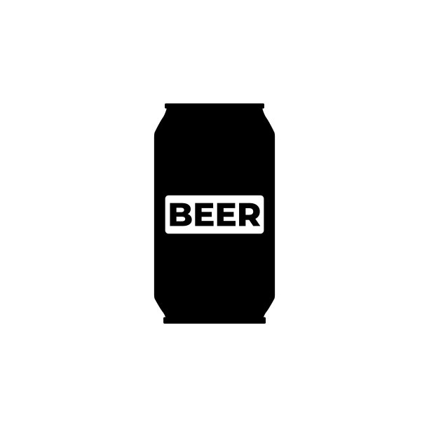 啤酒图标logo，白色背景图片下载