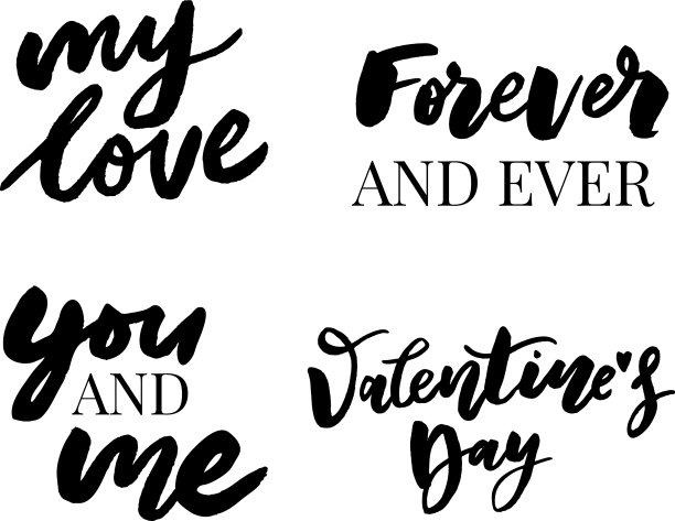 情人海报卡片标签横幅信标语图片下载