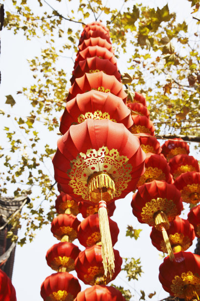 一串串红灯笼图片下载