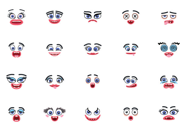 带有眼睛和嘴巴的怪物图标图片下载