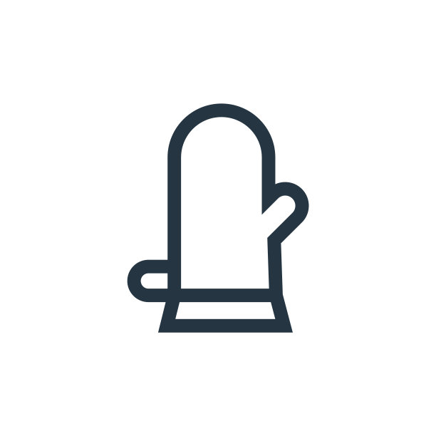 手套矢量图标。手套可编辑的中风。手套线性符号，用于网页和移动应用程序，标志，印刷媒体。细线说明。矢量孤立轮廓绘制。图片下载