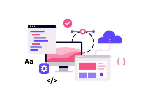 网上学习，自我发展。网站建设平面矢量插图。上传数据或照片到云。共享信息。最小可编辑的web图标。在线商务产品和服务。图片下载