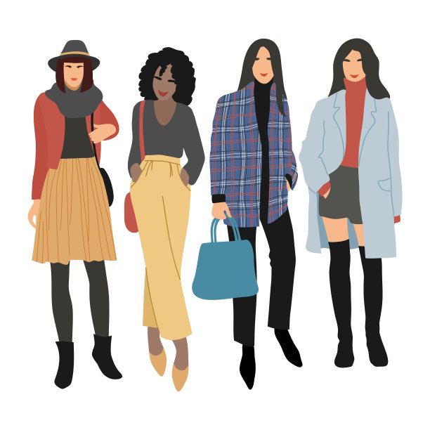 摘要隔离不同皮肤的女性图片下载