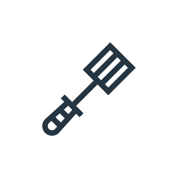 抹刀矢量图标。刮刀可编辑的中风。用于网页和移动应用程序，标志，印刷媒体的抹刀线性符号。细线说明。矢量孤立轮廓绘制。图片下载