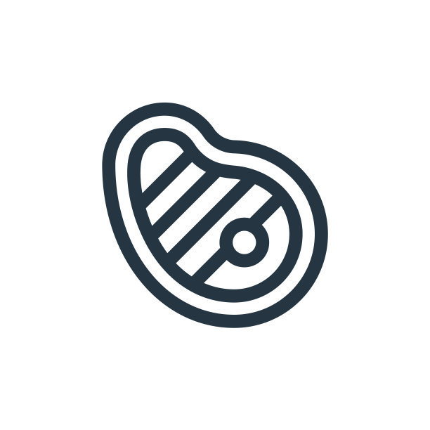 牛排矢量图标。牛排可编辑的中风。牛排线性符号，用于web和移动应用程序，标志，印刷媒体。细线说明。矢量孤立轮廓绘制。图片下载
