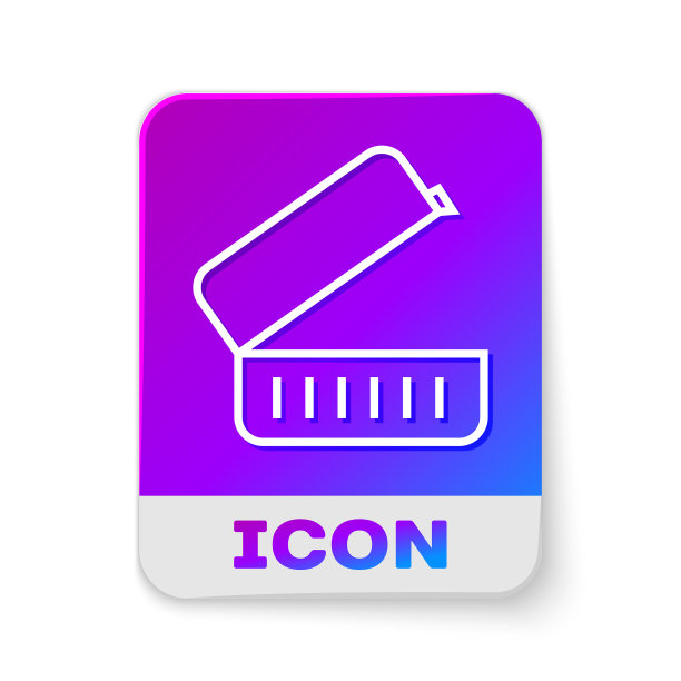 白色线午餐盒图标隔离在白色图片下载