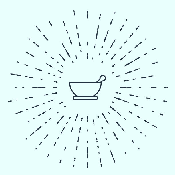 臼杵图标孤立在灰色背景上。抽象的圆随机点。矢量图图片下载