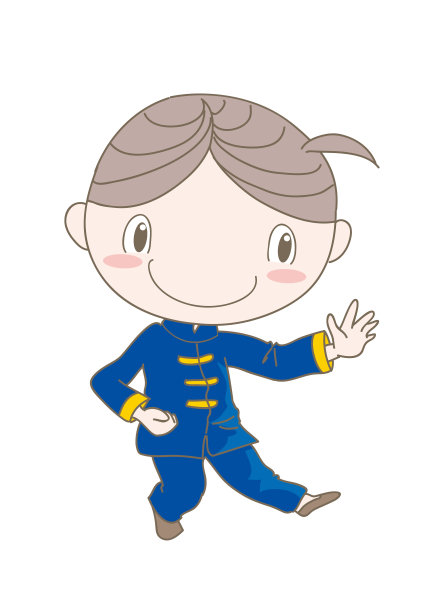 太极姿势-男子享受运动图片下载