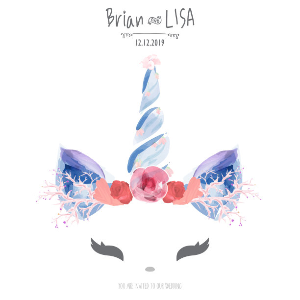 复古花贺卡花框架在水彩风格素材图片