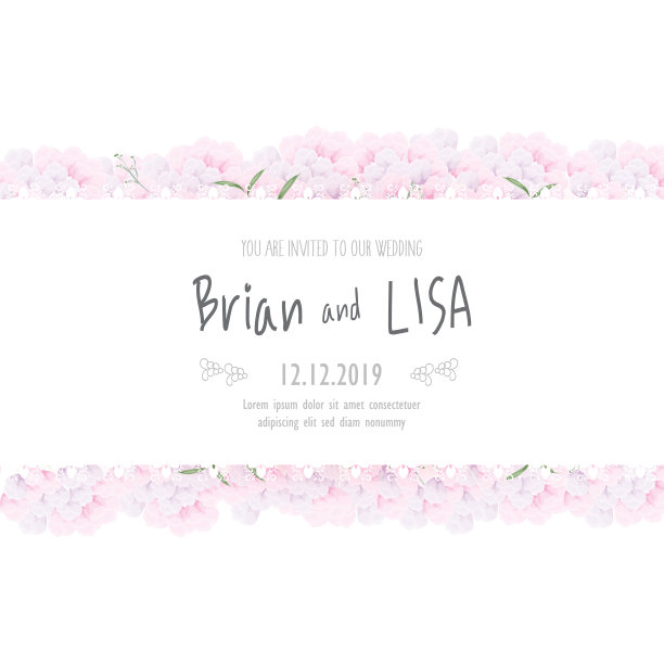 复古花贺卡花框架在水彩风格图片下载