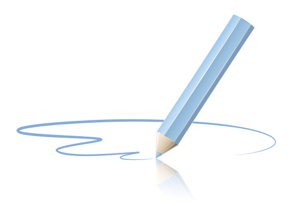 铅笔在白色的背景上画一条线图片下载