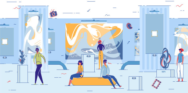 客人体验虚拟现实吸引图片下载