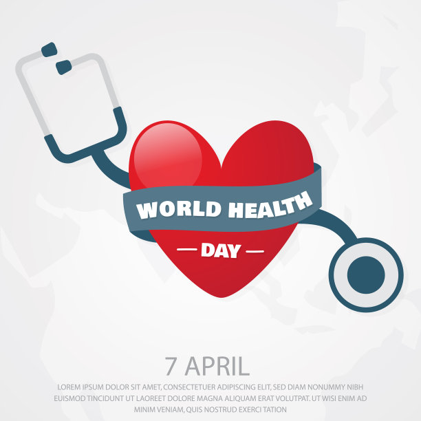 世界卫生日信与爱的形状图标图片下载