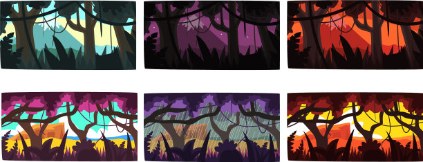 收集场景自然在不同的时间图片下载