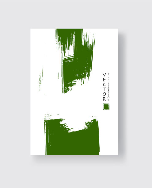 抽象的墨刷条幅与垃圾效果图片下载