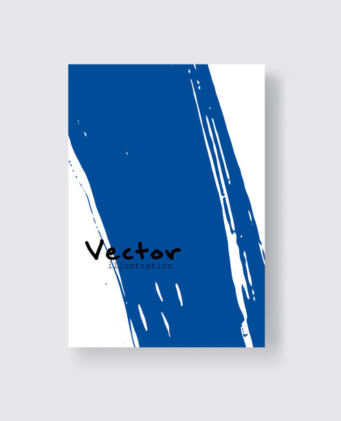 抽象的墨刷条幅与垃圾效果图片下载