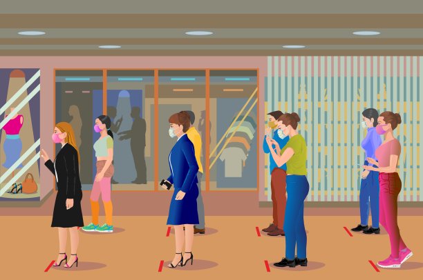 社交距离和新常态图片下载