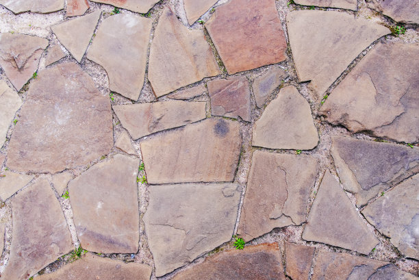 路面上的装饰瓷砖图片下载